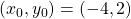 (x_0,y_0)=(-4,2)