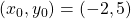 (x_0,y_0)=(-2,5)
