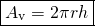 \[ \boxed{ A_\text{v}=2\pi r h }\]